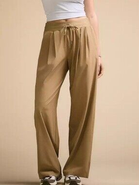 Calia Wide-Leg Drawstring True Light Pants in Kelp Sz. XXL. Like New.